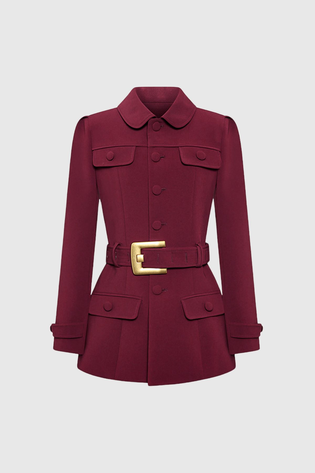 Djibril Belt Mini Blazer Dress In Red