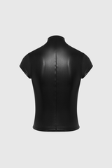 Dobromila Bodycon Hook Leather Top