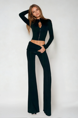 Dobromila Long Sleeve Bodycon Hook Pants Set