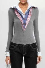 Dolph Deconstruct Grid Knit Top