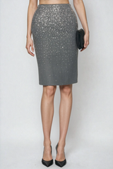 Domnius Rhinestone Mini Skirt