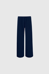 Donatello Drawstring Straight Pants In Navy