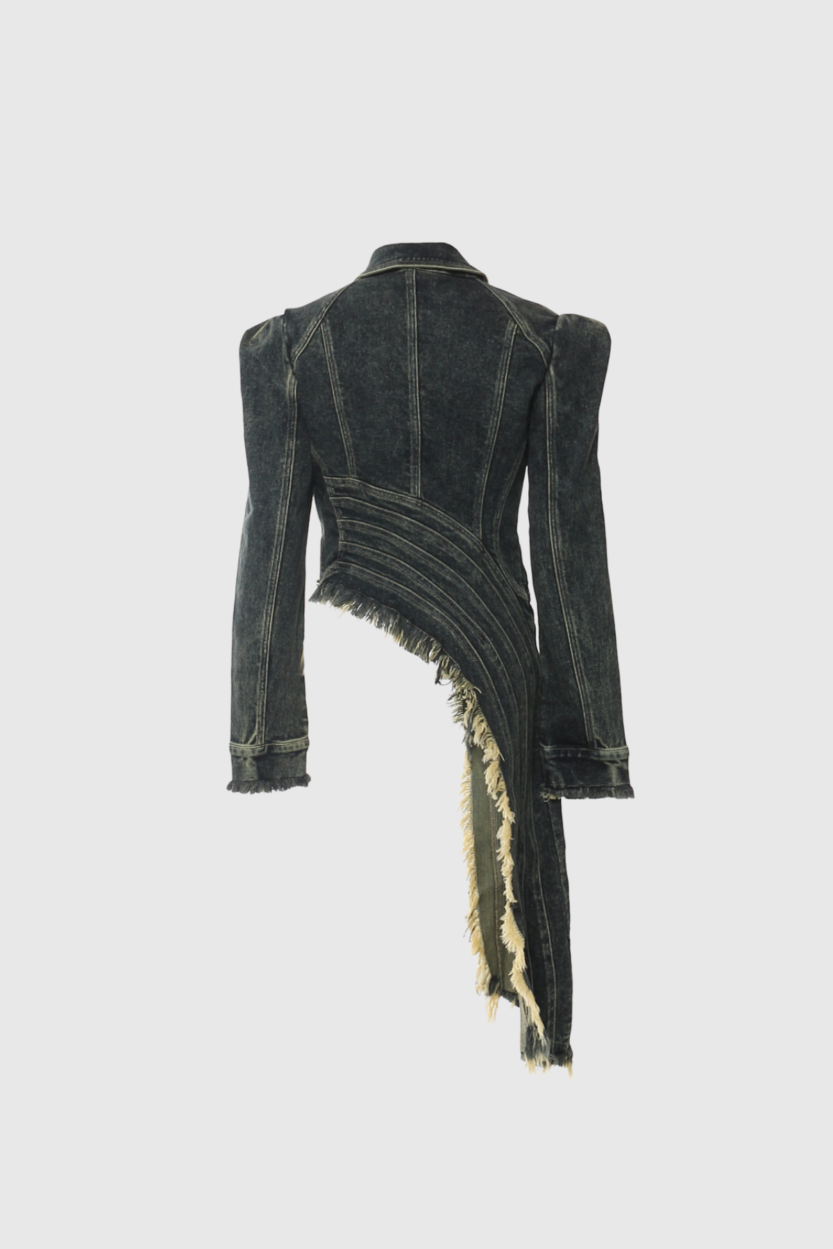Donggeun Asymmetric Deconstruct Denim Top