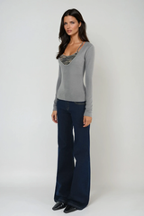Doriane Deconstruct Camouflage Top