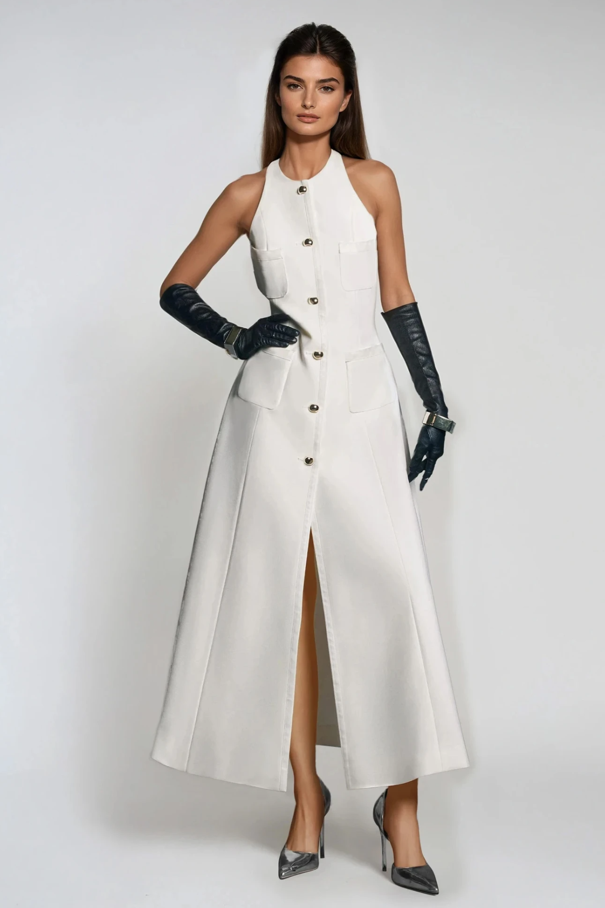 Douglas Sleeveless Split Maxi Dress
