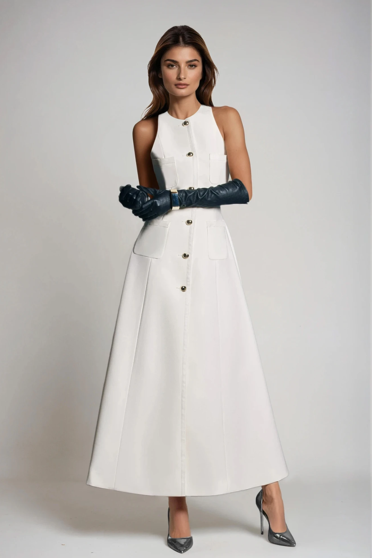 Douglas Sleeveless Split Maxi Dress