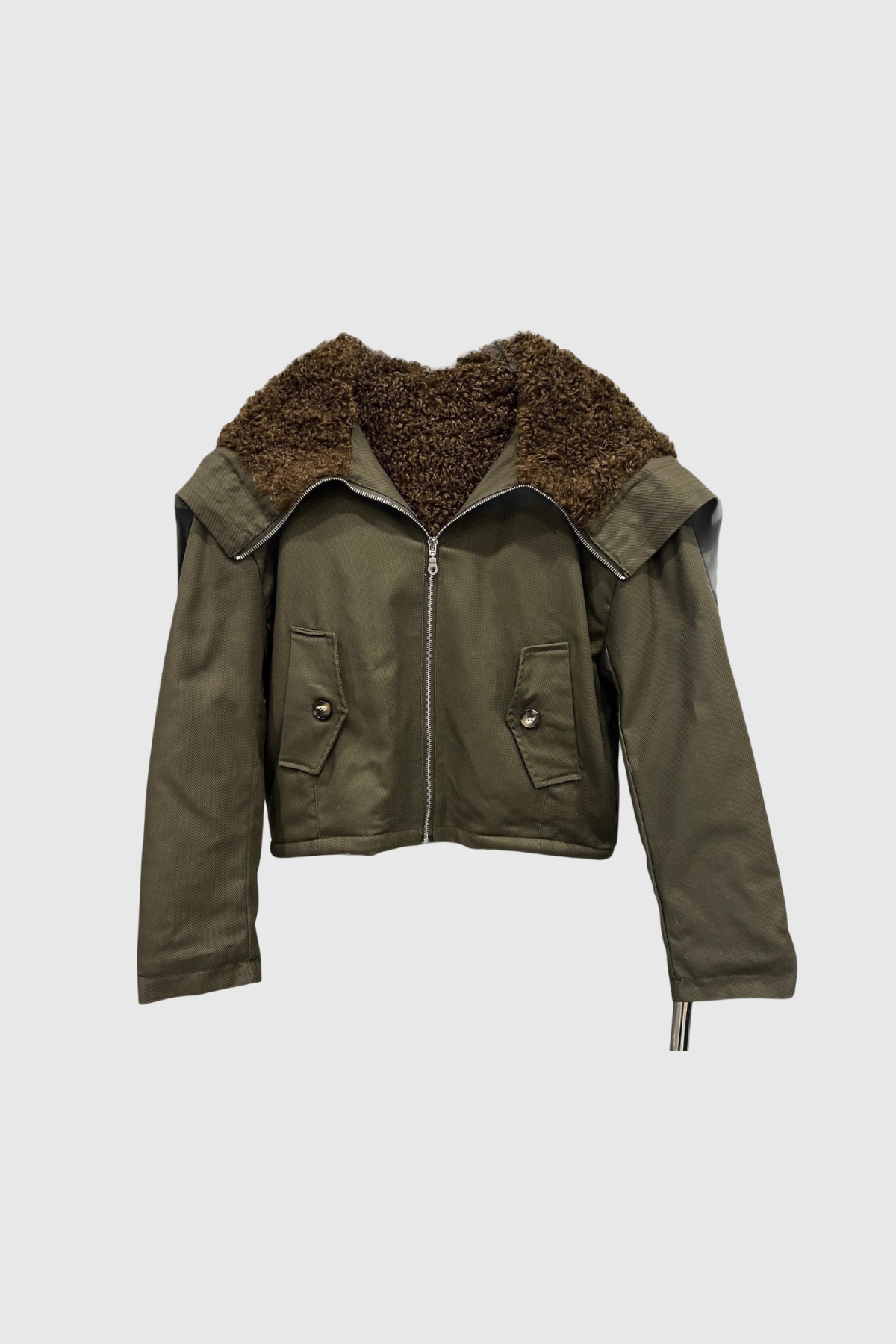 Doyle Deconstruct Faux Fur Jacket