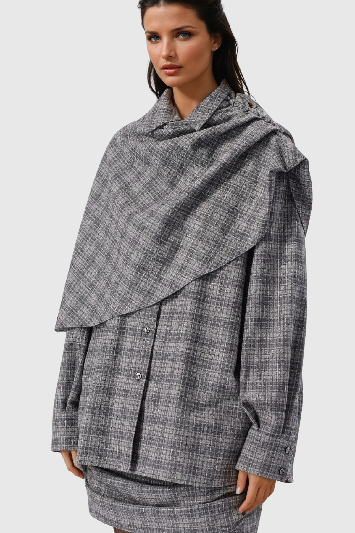 Driscoll Plaid Shawl Shirt
