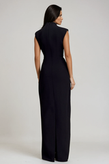 Duarte Sleeveless Cutout Maxi Dress In Black