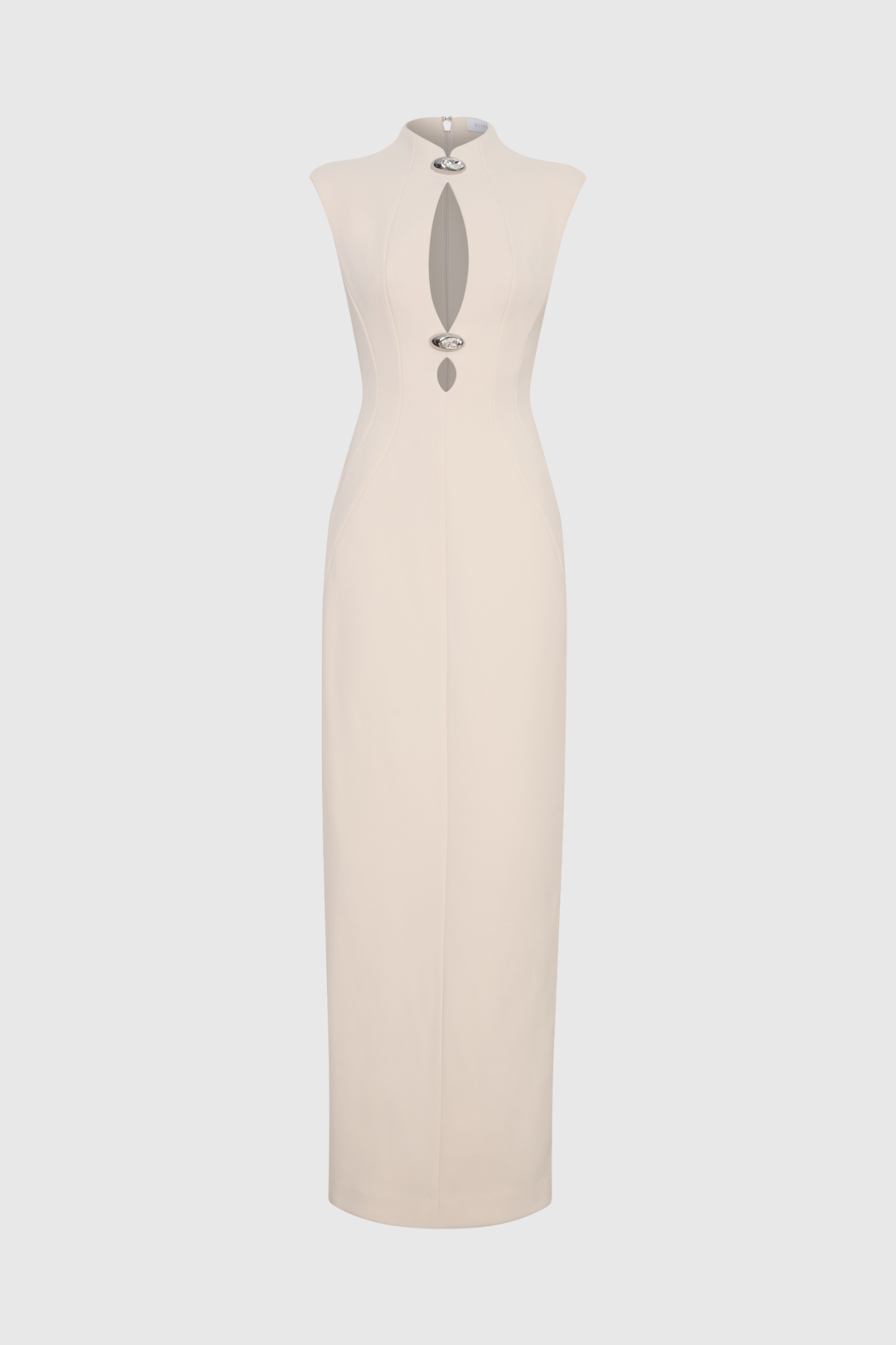 Duarte Sleeveless Cutout Maxi Dress In White