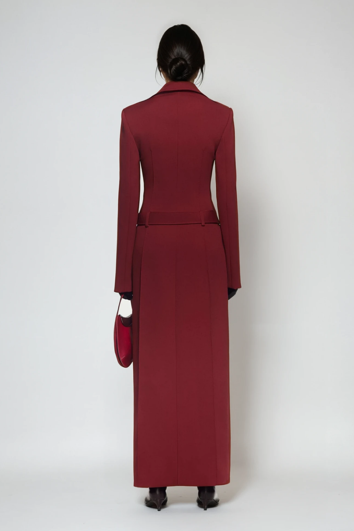 Dubravka Deconstruct Lapel Coat In Red