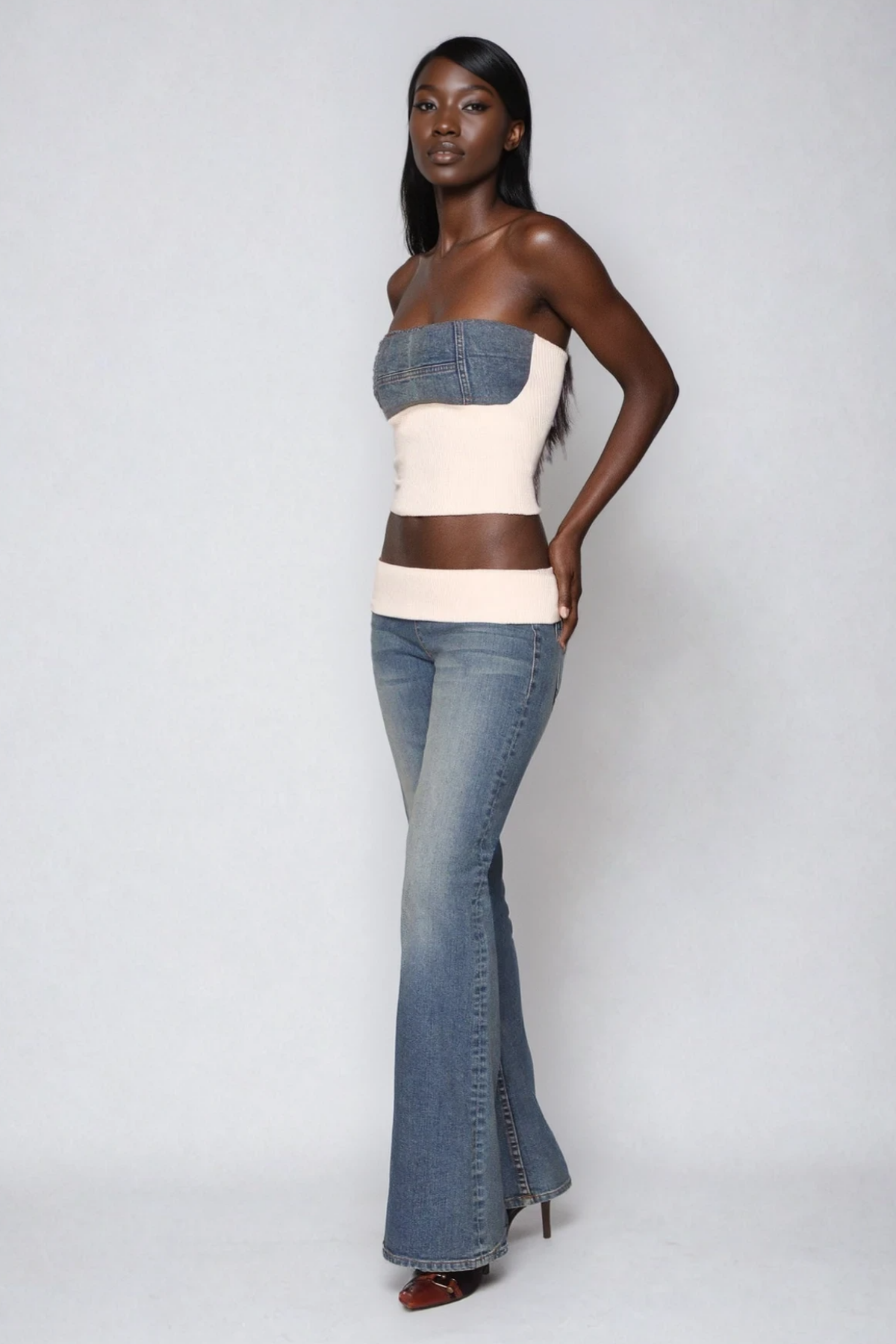 Durdy Low Rise Deconstruct Jeans