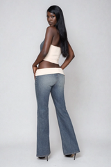 Durdy Low Rise Deconstruct Jeans