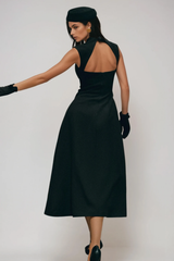 Dusanka Sleeveless Pleated Midi Dress