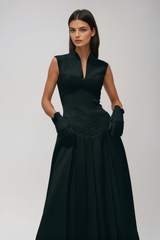 Dusanka Sleeveless Pleated Midi Dress