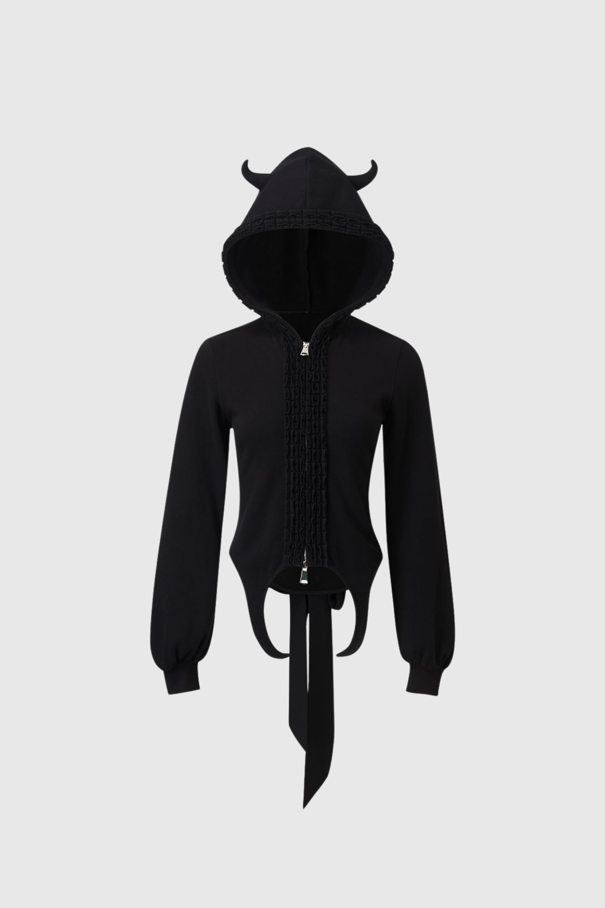 Dusko Deconstruct Hooded Tie Up Top