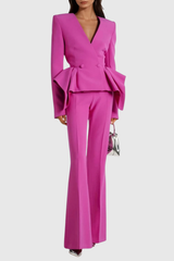 Dzafer Ruffle Bootcut Pants Set