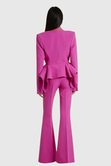 Dzafer Ruffle Bootcut Pants Set