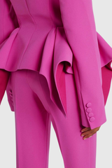 Dzafer Ruffle Bootcut Pants Set