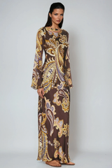 Dzsesszika Paisley Maxi Dress