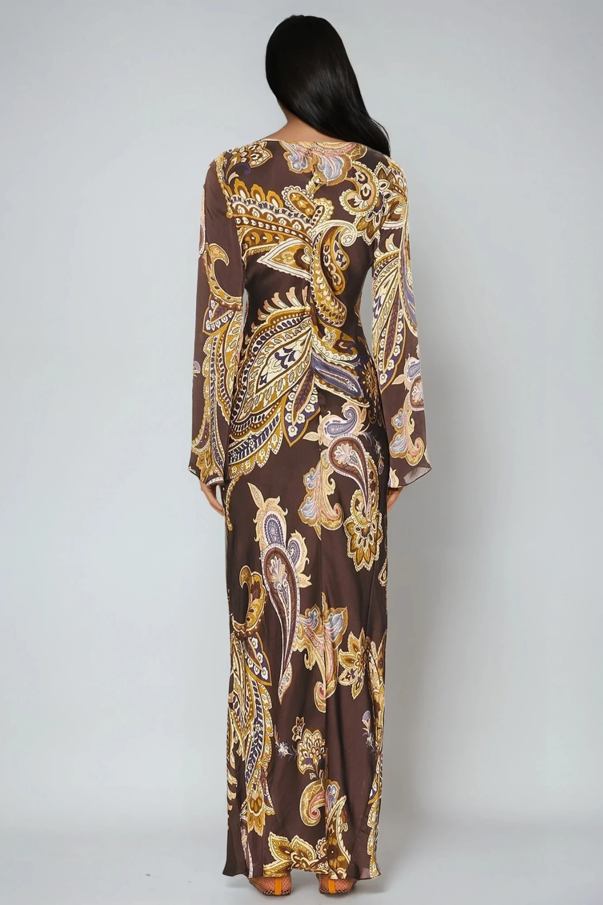 Dzsesszika Paisley Maxi Dress
