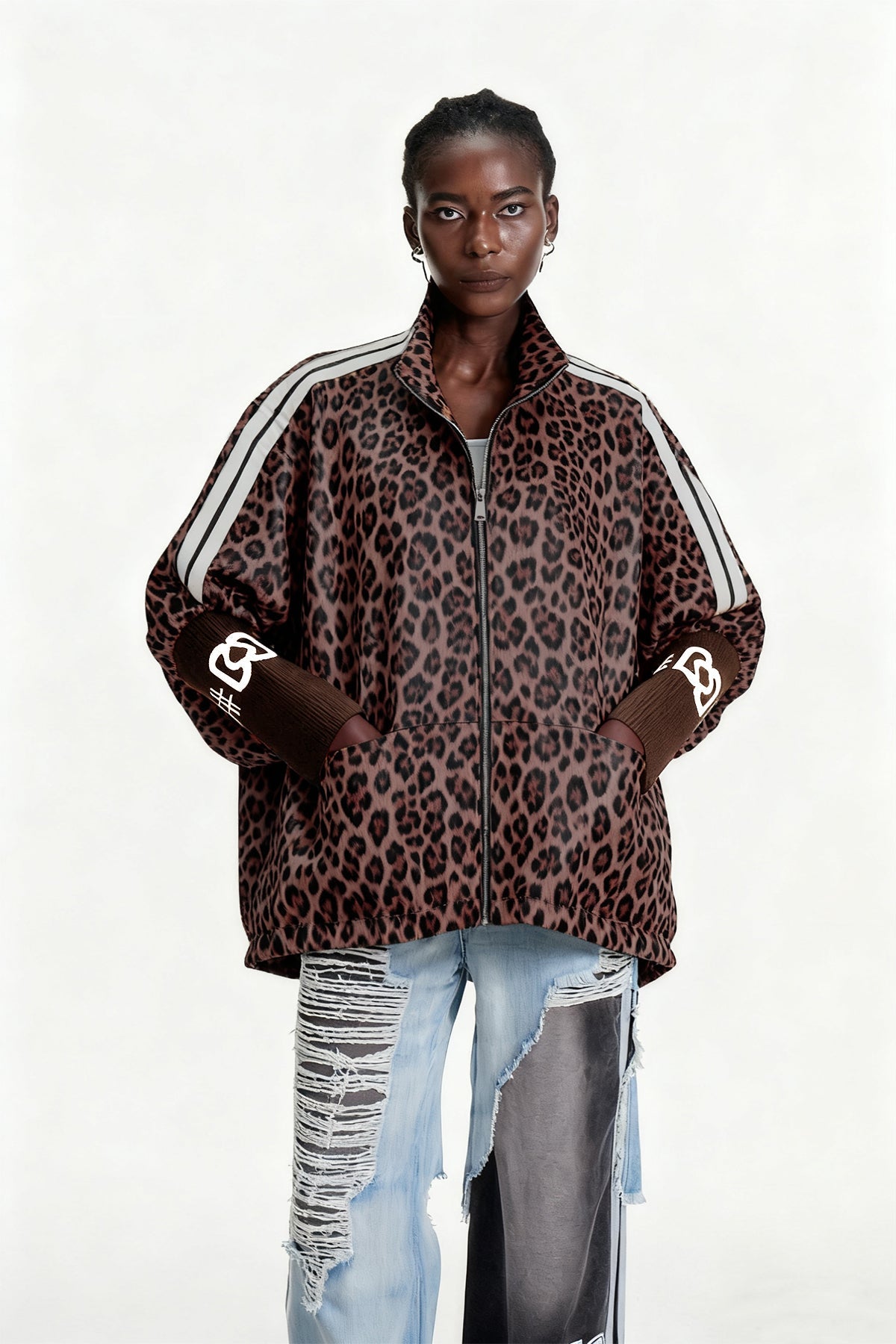Edel Leopard Leather Jacket