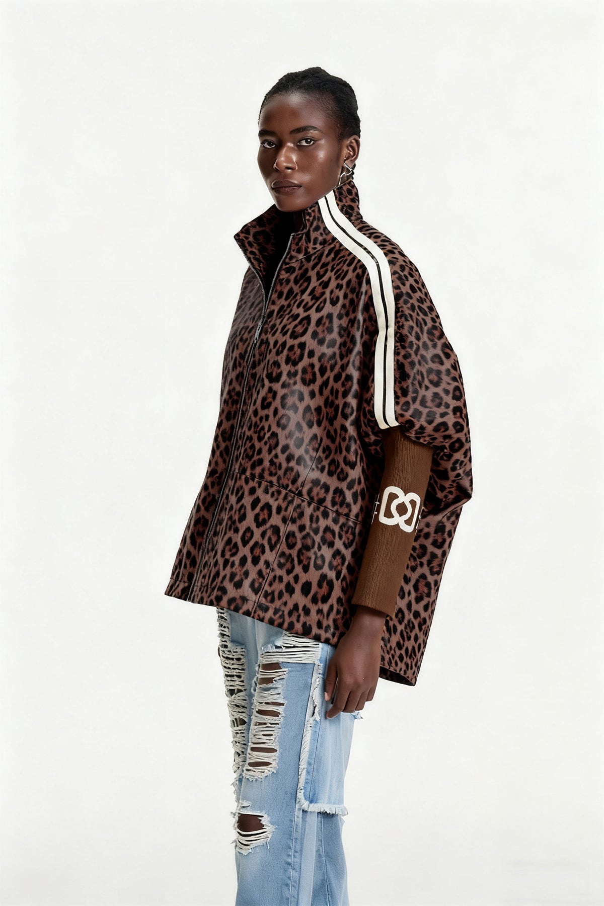 Edel Leopard Leather Jacket