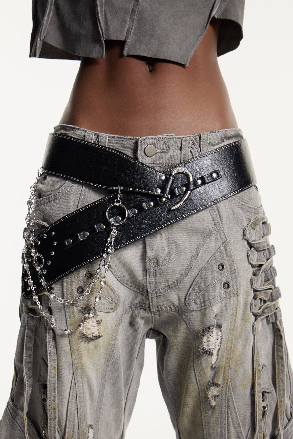 Efstratios Embellished Chain Belt