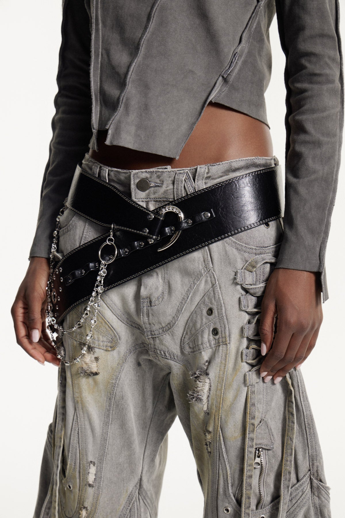 Efstratios Embellished Chain Belt