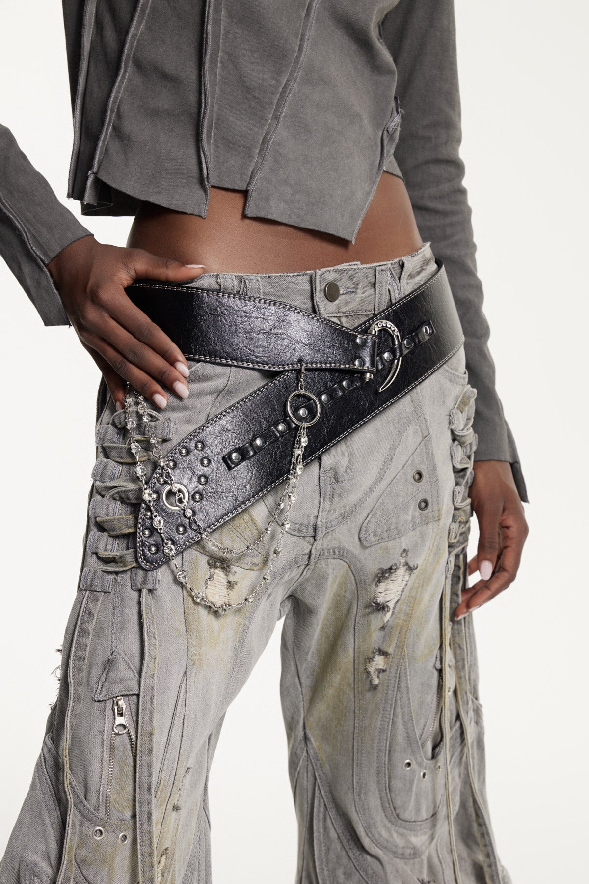 Efstratios Embellished Chain Belt