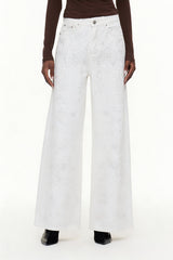 Eidel Rhinestone Jeans In White