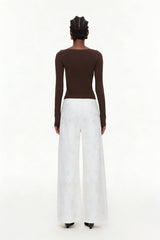 Eidel Rhinestone Jeans In White