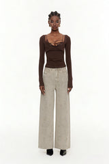 Eidel Rhinestone Jeans In Grey