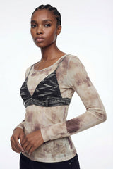 Eliou Tie Dye Deconstruct Top
