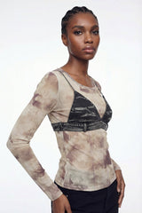 Eliou Tie Dye Deconstruct Top