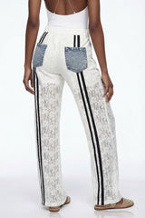 Elioud Rhinestone Print Pants