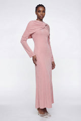 Elisa Velvet Twist Maxi Dress