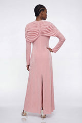 Elisa Velvet Twist Maxi Dress