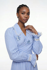 Elisabeth Stripe Rhinestone Skirt Set
