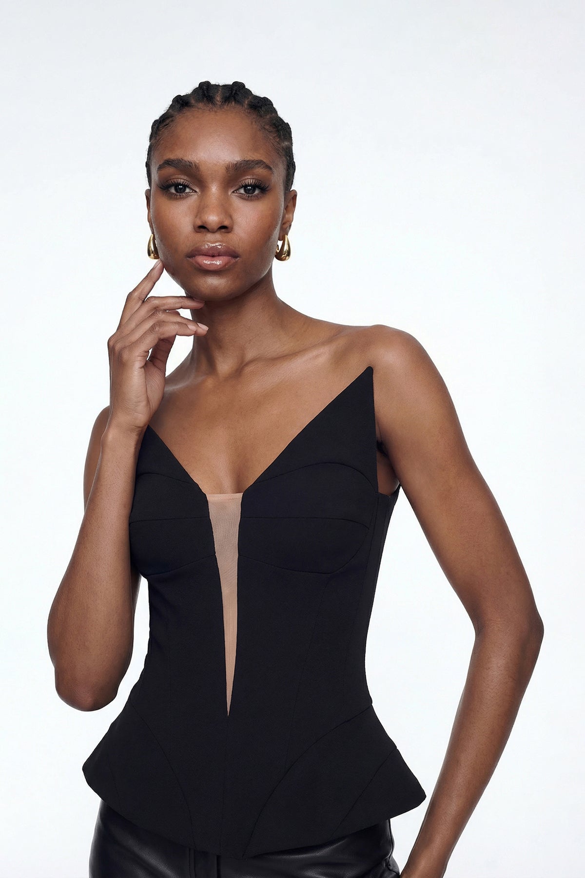 Eliseu Lace Up Top