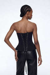 Eliseu Lace Up Top