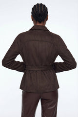Elisey Suede Tie Up Jacket
