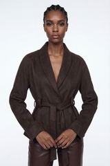 Elisey Suede Tie Up Jacket