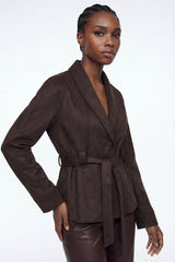 Elisey Suede Tie Up Jacket