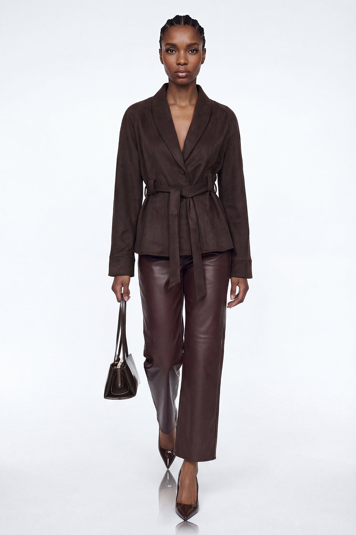 Elisey Suede Tie Up Jacket