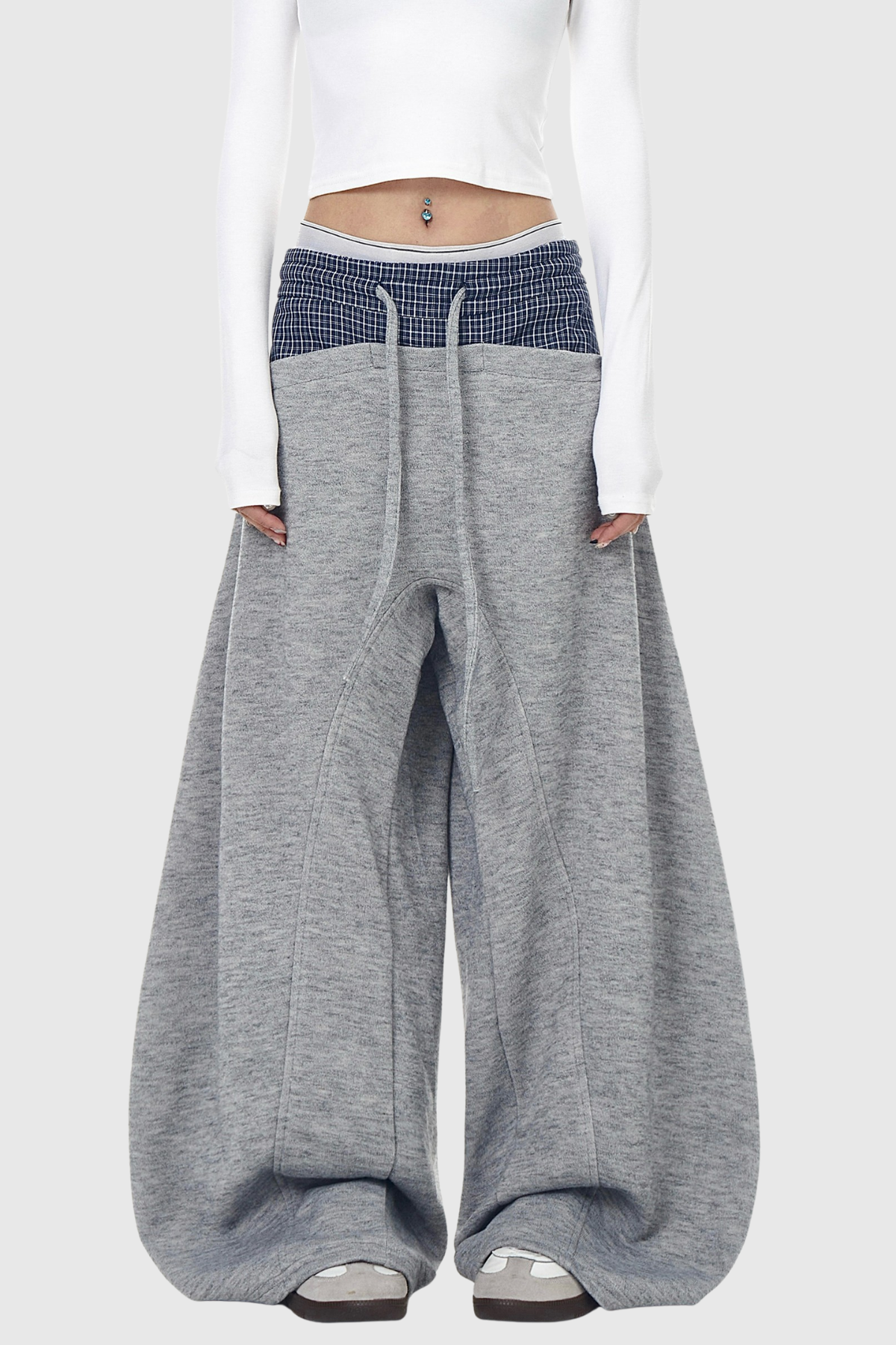 Emmaline Deconstruct Grid Pants