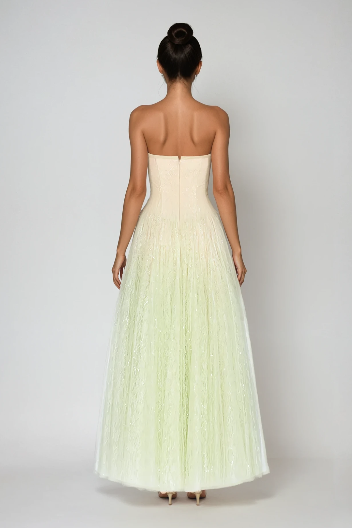 Emmitt Sequin Mesh Hayley Maxi Dress