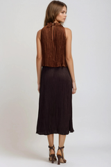 Fabia Halter Neck Bead Ruch Top