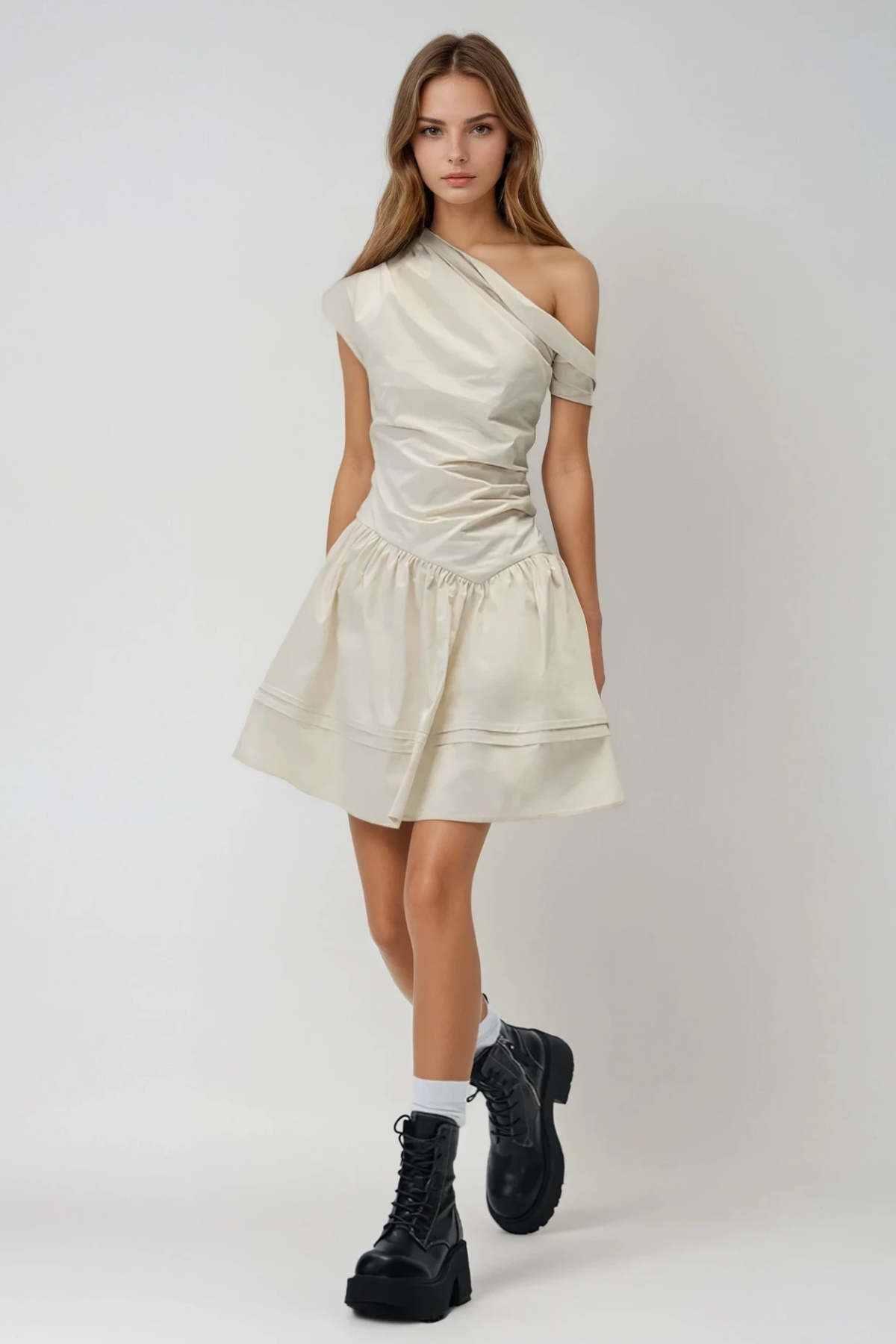 Fabianus Ruch One Shoulder Mini Dress