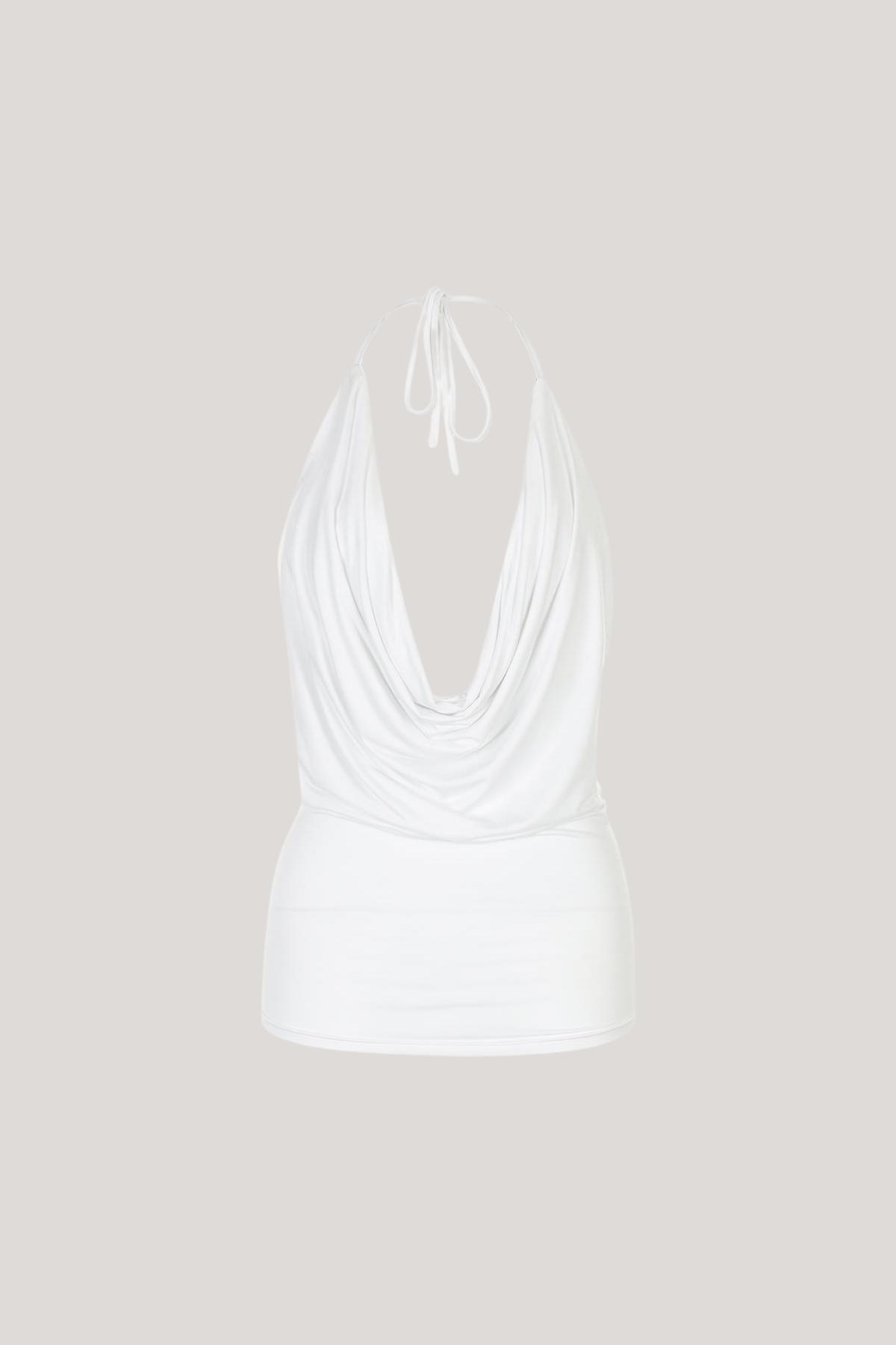 Fabienne Cowl Neck Feather Sequin Skirt Set